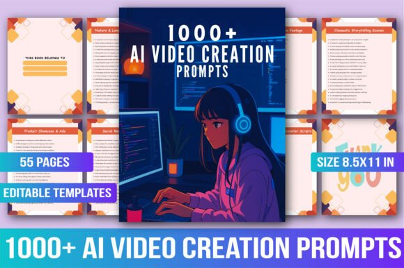 1000+ AI Video Creation Prompts – Ultimate Prompt Vault for Creators